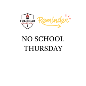 5 - Thursday No School